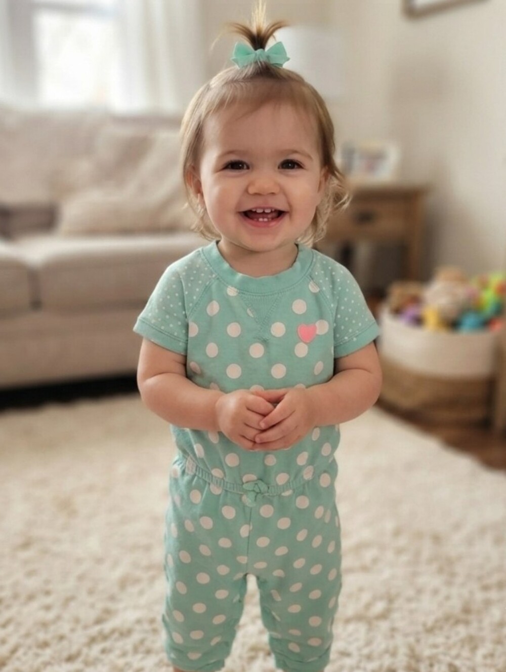 Carter's 18M Light Blue Baby Romper